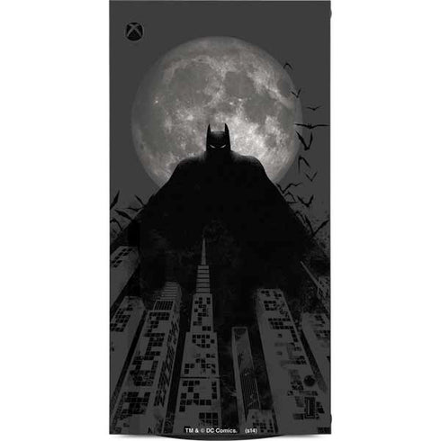 DC Comics Batman On City with Moon Art XBox Series X Digital Edition Console Skin